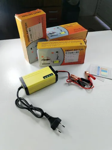 Carregador de Bateria Inteligente 12V 2A-3A - Para Carro Moto - Smart Charger com LED