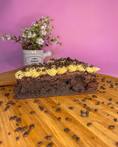 Fatia brownie ninho