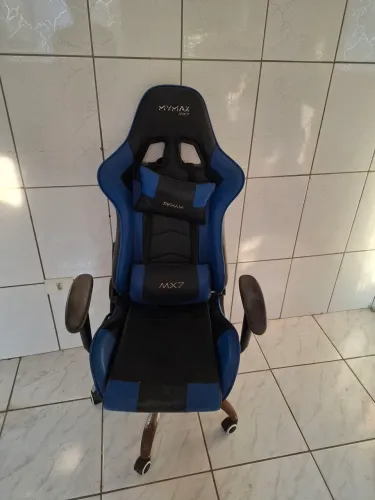 CADEIRA GAMER MYMAX MX7 (AZUL) USADA
