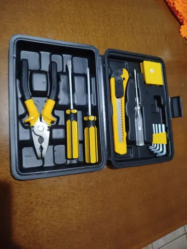 Kit Ferramentas Básico com Maleta Pequenos Reparos - Novo