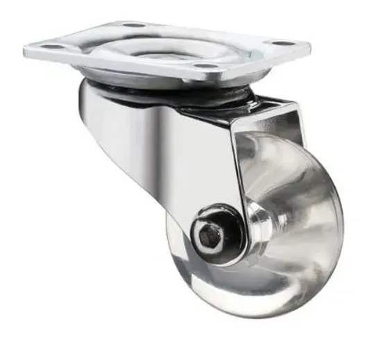 RODIZIO TRANSPARENTE 35MM SEM FREIO - (OFERTA VALIDA ATE 29/07/26)