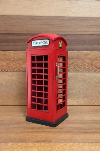 Cabine Telefônica Inglesa Decorativa - Estilo Retrô (27 cm)