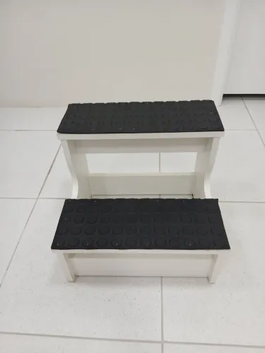 Escada 2 degraus em mdf branca