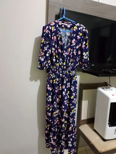 Vestido longo estampado