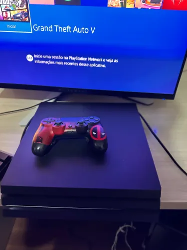 Ps4 pro 1 Tera vem com jogos e controle personalizado