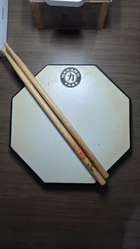 Pad estudo Bateria Nagano Baquetas Vich Firth