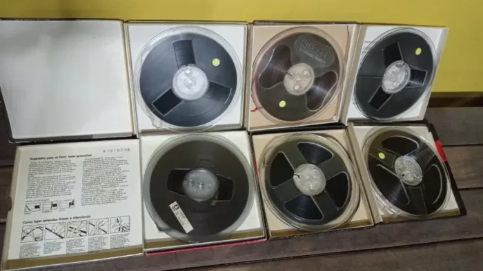 Conjunto de 6 fitas de rolo em excelente estado