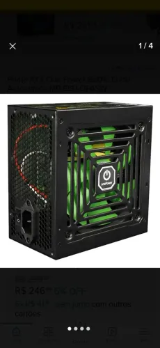 FONTE 600w One Power ATX v2.3 bivolt