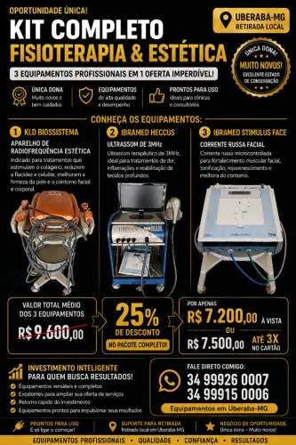 KIT EQUIPAMENTOS FISIOTERAPIA