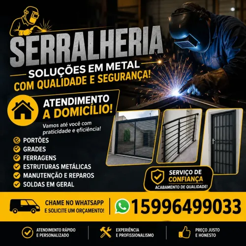 Serralheria com atendimento a domicílio
