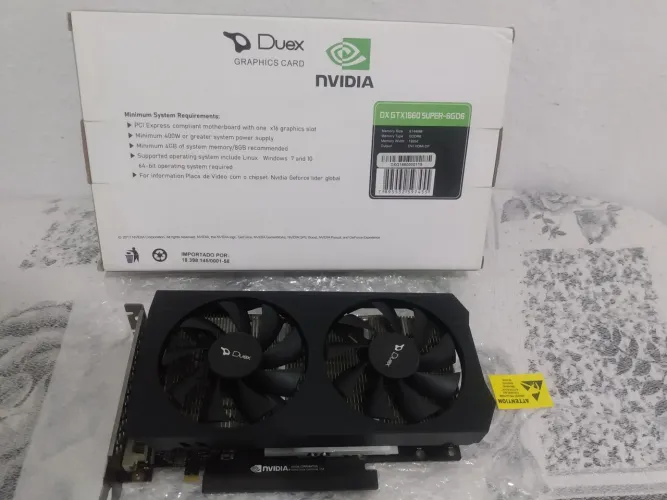 placa de vídeo GEFORCE GTX 1660Super GDDR6 
