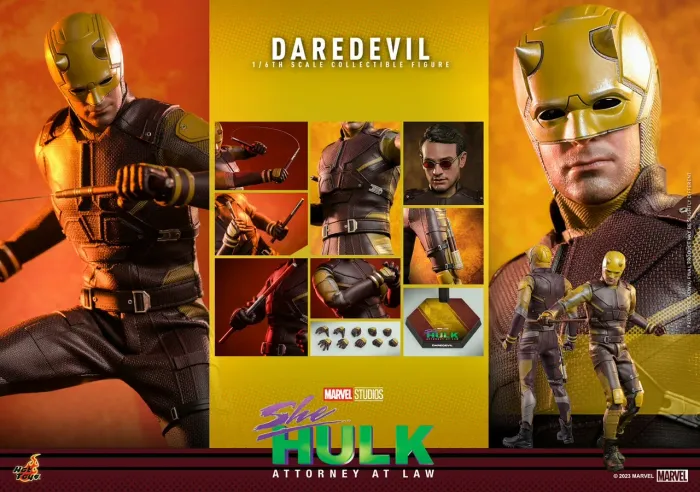 Hot toys demolidor daredevil she hulk escala 1/6