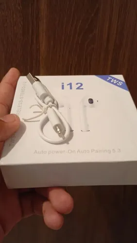 Fone Bluetooth i12 TWS 5.3 Sem Fio Estéreo com Estojo de Carregamento