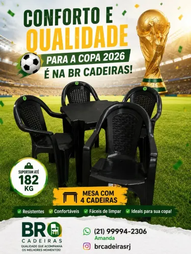 JOGO DE MESA C/ 4 CADEIRAS