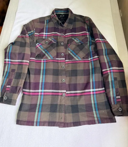 Camisa Oakley Manga longa xadrez M 