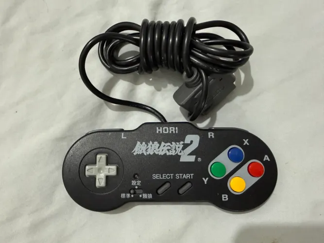 Controle Hori Fighting Commander Fatal Fury 2 Super Famicom / SNES