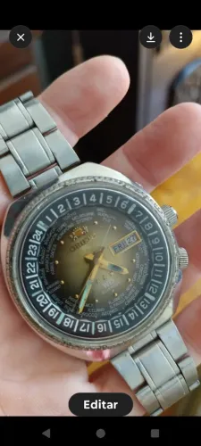 Relógio Orient WD Hora mundial lindo