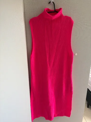 Vestido midi lã Zara