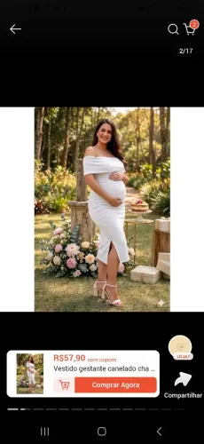 Vestido branco tecido muito bom, nunca usado, ainda na embalagem.