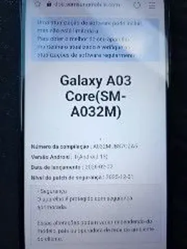 Venda ou troca de celular ? Samsung Galaxy A03 score 