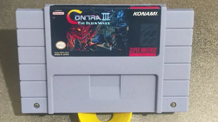 Cartucho novo de Super Nintendo SNES - Contra III