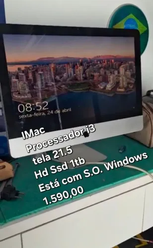IMac i3 1TB SSD com sistema operacional Windows