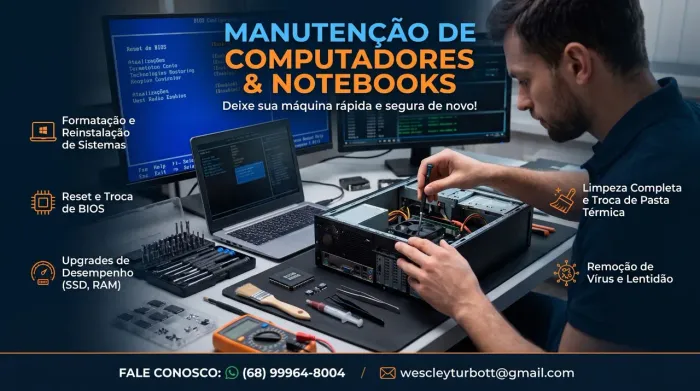 Manutenção & Reparação de Computadores e Notebooks