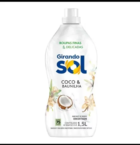 Amaciante 1,5 Girando Sol Coco e Baunilha