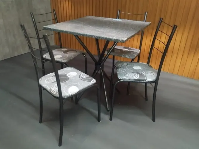 Mesa Granito +4 Cadeiras