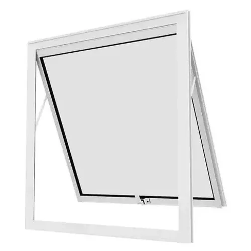 Janela Maxim-Ar 60x60 cm - Alumínio Branco | Vidro Mini Boreal 3 mm