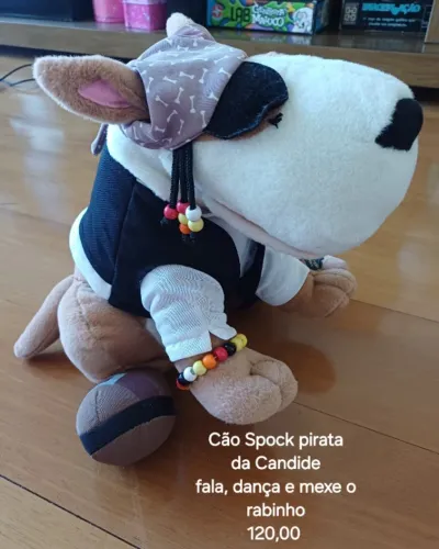 Brinquedo cão Spock Pirata