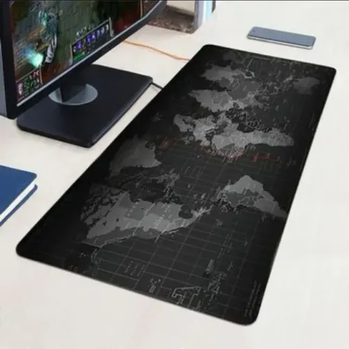 Mouse Pad Gamer Escritório Mapa Mundi 70x30CM