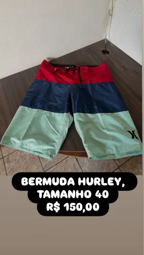 BERMUDA BOARDSHORT HURLEY, TAMANHO 40, NOVO