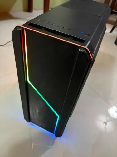 (USADO) Gabinete Gamer Nox Hummer MC Pro, Mid Tower, ARGB, com FAN, Lateral em Acrílico