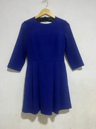 Vestido azul Zara M desapego