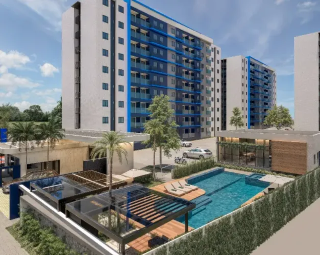 Apts com 2 e 3 Quartos em Condominio Clube com Documentação Grátis