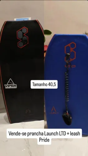prancha bodyboard Launch LTD + leash Pride