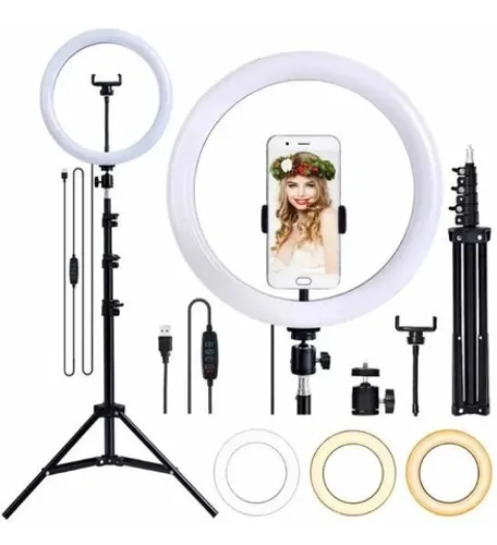 Ring Light 26cm 3Tons + Tripé 2,10cm
