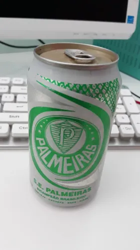 Lata de cerveja do Palmeiras. Raridade! Lacrada. De Colecionador.