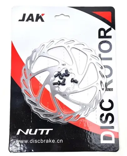 Disco de Freio Rotor Jak 160mm com 6 furos em Inox 51076