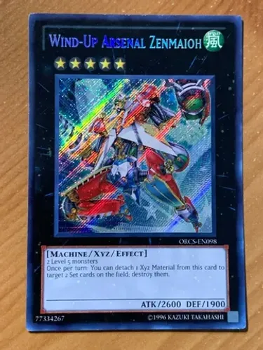 Yugioh!!! Wind-up Arsenal Zenmaioh Orcs-en098 Secret Rare -