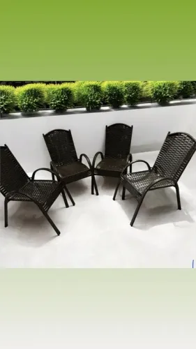 Conjunto varanda 4 unidades em fibra sintético