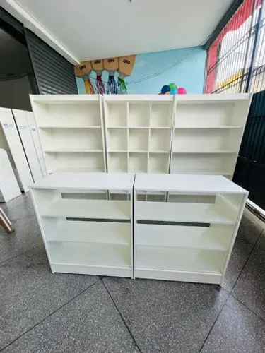 BALCÕES VITRINE + PRATELEIRA E COLMÉIA MDF