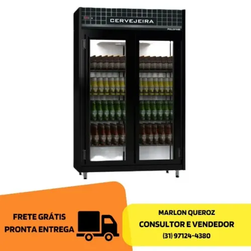 Cervejeira Nova 2 Portas Polo Frio Preta