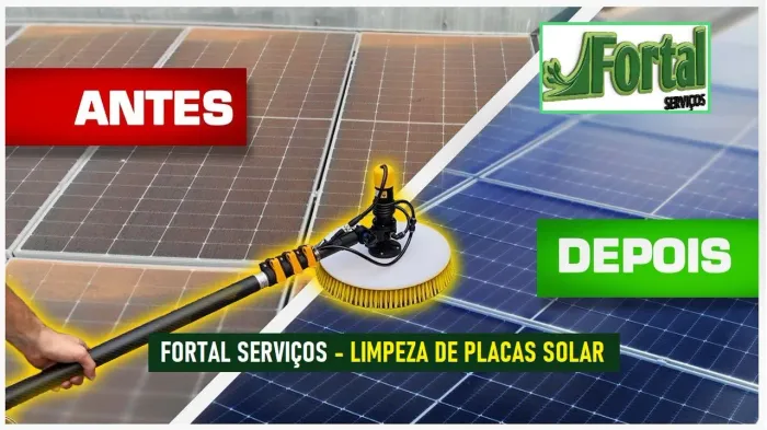 Limpeza de Placas Solar - Fortal Serviços