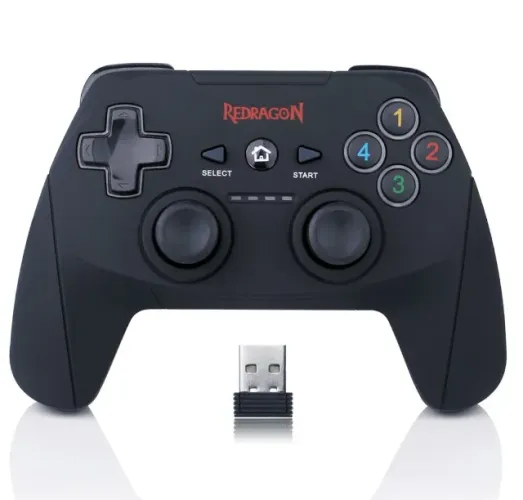  Controle Gamer Redragon Harrow G808 para PC/PS3 *Sem Fio 2.4GHz - WZetta