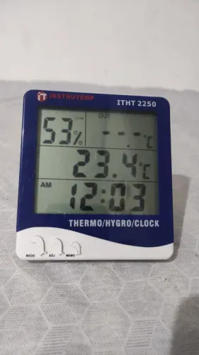Relogio Termo higrômetro digital interno e externo