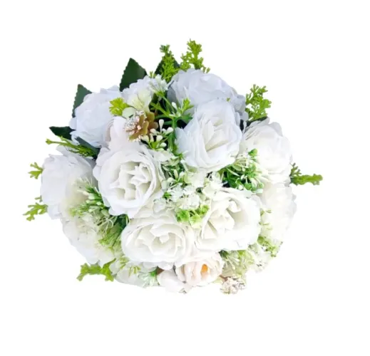 Buquê de Noiva Branco - Fotos Pré Wedding Igreja Casamento Civil