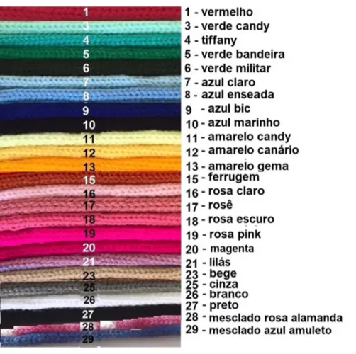 Tricotin em metro. Cordões coloridos para artesanato,  diversas cores!