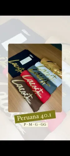 Camisas gola careca malha PERUANA 